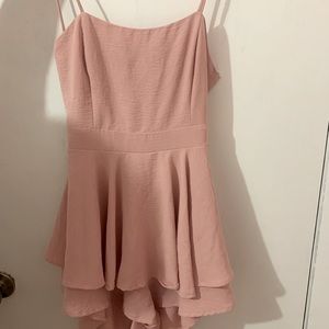 Pink romper dress - tie back